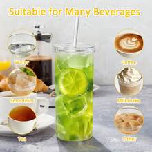 KOOMADE 4-Pack 20oz Double-Wall Tumblers – Leakproof & Insulated For Iced Coffee, Office, Travel – Includes Lids & Straws - 4 cái - Xem 8