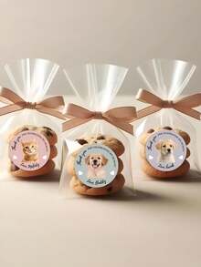 15/35/70张个性化定制宠物照片圆形贴纸，个性化照片文字定制标签贴纸，定制照片贴纸，感谢圆形贴纸，防水自粘包装封口贴纸，礼品包装装饰贴纸