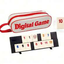 以色列麻将，标准版，带数字牌，成人休闲聚会牌类游戏，棋盘游戏，对战游戏，复活节儿童礼物，母亲节礼物，复活节礼物，完美礼物 - 复活节礼物 - 彩色 - 查看 2