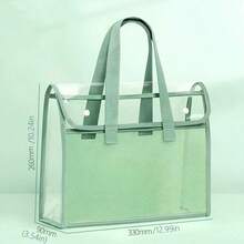 1 PC Transparent Waterproof Expandable File Bag, High-Quality Portable Transparent Folder Suitable For Office, School, And Events Like Graduation Season,Thanksgiving