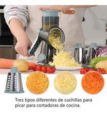 Tendencia3 En 1 Verduras Frutas Rallador Picadora Multifunción GrisCalidad premium - 1 - Ver 6