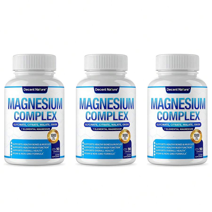 Magnesium Complex 1000mg Made With 7 Elemental Magnesium 90 Capsules - 240G - View 1