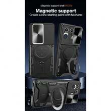 Ultra Layer Case For Moto Edge 50 - With Screen Protector And Built-In Phone Stand - Black, 37323472 - 銅色 - 查看 5