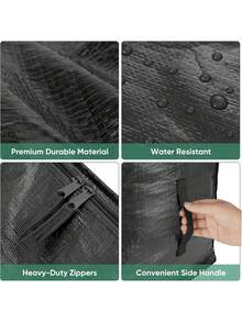 Heavy Duty Solid Color Portable Storage Bag, Large Capacity Mobile Handbag, Oversized Reusable Closet Organization Storage Bag, With Zipper And Sturdy Handle, Suitable For Clothes/Shoes/Blankets/Pillows, Large Capacity Mobile And Organization Handbag, Durable Solution For Mobile/Travel/Storage, Essential For Organized Families And Travel Enthusiasts, Back To School, College Essential, Vacation, Moving, And Back To School Season - Multicolor - View 6