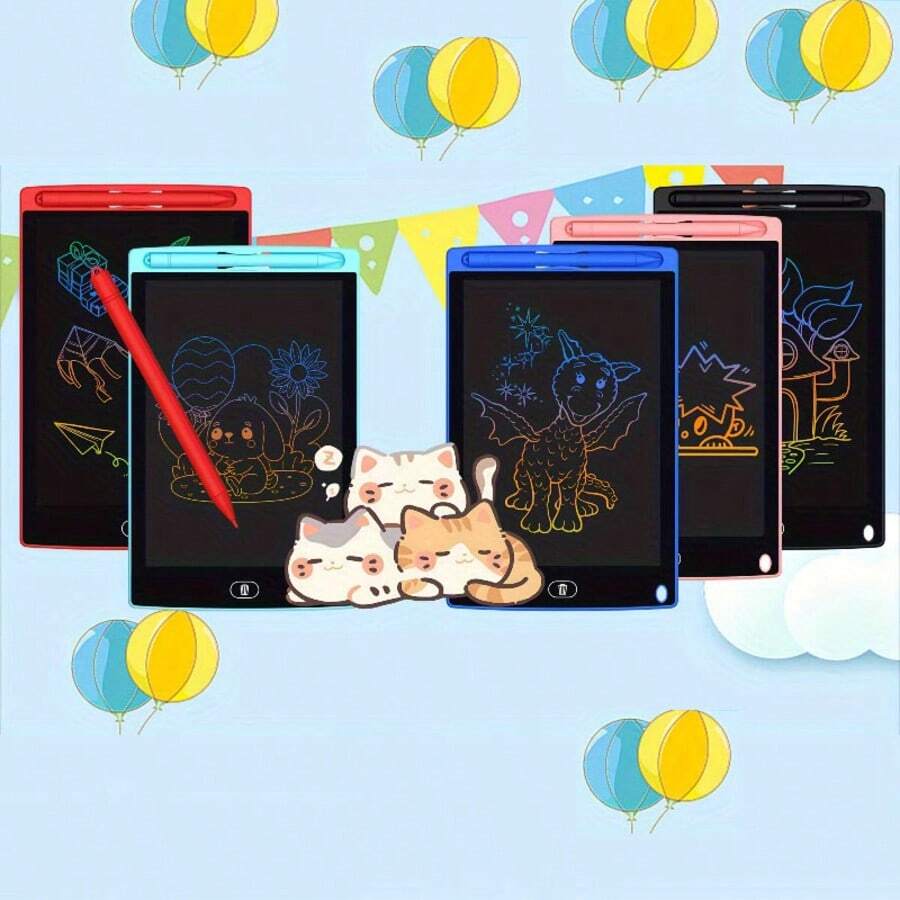 1pcs, Multi Color Drawing Board, No Need To Insert A Writing Board, Erasable Color Board, 8.5-Inch Eraser Board, Erasable Portable Drawing Board, Christmas, New Year, Birthday Gifts, Christmas Stocking Filling. - 深藍色 - 查看 1