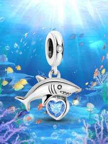 1 buc pandantiv la modă cu mărgele de rechin, potrivit pentru brățară de femei, brățară DIY pentru confecționarea bijuteriilor și accesorii de zi cu zi, potrivit pentru fete care poartă - rechin - Vizualizare 9