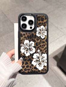Leopard Floral Pattern Anti-Drop Black Crocodile Texture Phone Case Compatible With IPhone 17/16 Pro Max, 14/13, 16 12, 11 Pro Max, XS Max, X, XR, 8, 7, 14 Plus, Suitable As Birthday Gift, Girlfriend, Boyfriend Or Personal Use - Black - View 6