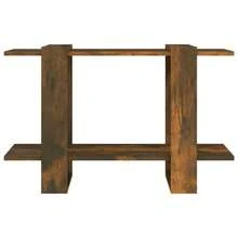 Larryhot Libreria/Divisorio Rovere Fumo 80x30x51 cm, Facile da assemblare, dall'estetica elegante e raffinata, pratica per riporre gli oggetti, la scelta ideale per l'organizzazione e la decorazione domestica - Castano - Visualizzare 4