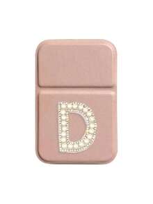 1pc Mini White Pearl Letters Foldable Portable Makeup Mirror,Letters Of A-Z Makeup Mirror With Bracket, Travel Mirror, Beauty Products, Desktop Makeup Mirror, Rectangular Desktop Compact Mirror Foldable Small Minimalist Makeup Mirror, Travel Portable Makeup Mirror For Women's Gift - Suitable For Weddings, Personal Celebrations, Parties, Travel, And Beauty Studios, Perfect Birthday Gift, Wedding Gift, Favor, Holiday Gift - Pink - View 13