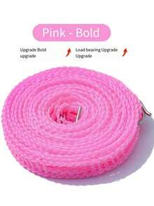 1pc Windproof Anti-Slip Retractable Clothesline, Portable Clothesline For Outdoor Camping, Indoor/Outdoor Use, Nylon Clothesline Available In 3 Meters/5m/8m/10m