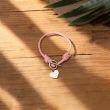 1/2pcs Stainless Steel Heart Pendant Star Moon Heart-Shaped Lock Infinite Character Couple Bracelet, Suitable For Daily Wear By Couples And Valentine's Day Gifts - Multicolor - View 21
