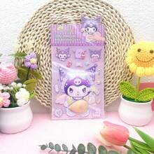 1件可爱治愈系3D立体减压贴纸套装，手账装饰+减压挤压互动，返校季学生手账DIY/日常减压小物/可爱桌面装饰。随机风格。 - 彩色 - 查看 4