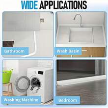 3 Meters/118.11in Self-Adhesive Waterproof Sealing Strip, Countertop Gap Sealing Strip, Countertop Waterproof Strip, Anti-Splash Waterproof Board - Multicolor - View 6