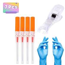 穿刺导管针 14G 16G 18G 20G 22G 24G 耳鼻穿刺工具 空心唇舌肚脐软骨穿刺套装 穿刺用品 - 銀色 - 查看 13