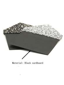 时尚男士水钻闪亮口袋巾，适合婚礼、派对、宴会、舞台、晚礼服配饰、插入式