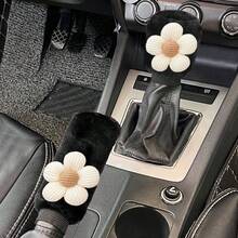 2 Pieces Set Of Handbrake Cover, Shift Lever Cover, Automatic Transmission Protective Cover (Inside The Car), Flower Car Shift Lever Cover, Auto Parts - Flowers - View 13