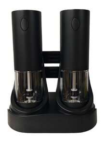 2件套电动盐和胡椒研磨器套装，USB充电，带暖色LED灯，研磨粗细可调，大容量自动盐和胡椒研磨器，适用于厨房、餐厅、户外使用 - 彩色 - 查看 15