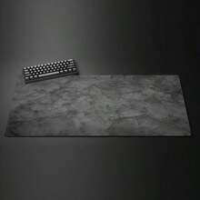 Extra Large Gray Rubber Mouse Pad, Marble Texture Design - Ideal For Office And Gaming, Essential For Home Workstation, Desk Mat | Marble Pattern | Durable Desk Pad, Workstation Mouse Pad - Multicolor - View 3