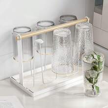 Şarap Kadehi Rafları - Beyaz - Görünüm 5