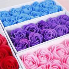 10 buc flori de săpun parfumate cu trandafiri cu inimă dublă, cadou de Ziua Îndrăgostiților, recuzită pentru fotografie, flori artificiale veșnice, cadou de ziua de naștere pentru prietena, cutie cadou cu flori de săpun cu trandafiri, cadou creativ și practic pentru petrecere/sărbători - Multicolor - Vizualizare 5