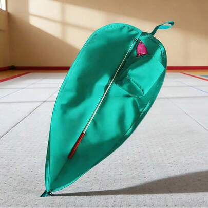 1pc Artistic Gymnastics Hoop & Leotard All-In-One Storage Bag + Professional Equipment Protection, Thick Multi-Layer Protective Bag, Lake Blue, Reinforced Oxford Cloth, Separate Compartments, Suitable For Training And Competition