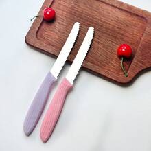 2/4/6pcs Stainless Steel Western Style Knives Set, Includes Steak Knife, Multipurpose Bread Knife, Fruit Knife, Chef's Knife, Suitable For Home Kitchen, Restaurant, Holiday Dining, Dishwasher