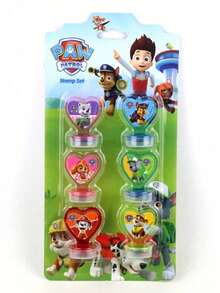 Paw Patrol 10枚/套汪汪队主题卡通印章，包含Chase、Skye、Rubble等角色图案。完美的生日派对礼物、学校奖励，非常适合生日和节日派对。 - 彩色 - 查看 8