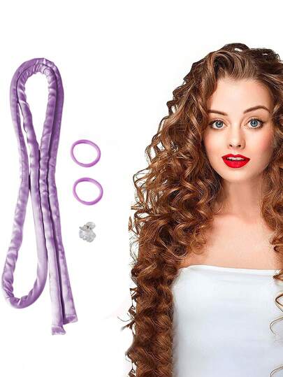 4pcs/2pcs Heat-Free Curling Wands. Headband, Soft Curling Rod, Lazy Magic Curl Headband, Heat-Free Curling Rod, Dense Fine Wave Curler, Long Hair Soft Set, No Heat Damage