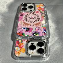 Funda para iPhone: Ilustración de ojo para iPhone 13/12/11/16 Pro Max/15 Pro/14 PLUS, absorción de impactos, antideslizante, ligera, diseño de moda nuevo, protección unisex de alta calidad en TPU - Color 1 - Ver 1