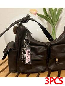 1pc/3pcs/5pcs Customized Photo & Text Keychain, Personalized Photo Booth Keychain, Photo Strip Keychain, Valentine's Day Couples Gift, Photo Keychain, Customized Gift, Anniversary Gift - Multicolor - View 8