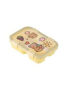 1pc Elegant Bento Box, Multiple Colors Available, Personalized Pattern, Cute & Minimalist, Food Storage Container With Included Utensils, Suitable For Daily Use And Holiday Gifts - Multicolor - View 16