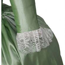 Women's Hamilton Elizabeth Schuyler Dress Gown Musical Hamilton Cosplay Costume - Green - View 5