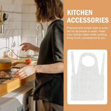 FIAN Delantal Impermeable Desechable 37.4X23.6 Pulgadas Sin Mangas Para Cocina Hogar Restaurantes Protección Contra Manchas Fácil De Usar - como en la foto - Ver 6