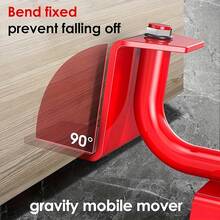 5pcs Multi-Function Furniture & Appliance Slider Kit - 360° Rotating Gliders For Effortless Sofa/Bed/Fridge Relocation (Floor- Design, No Heavy Lifting & Compact Storage)