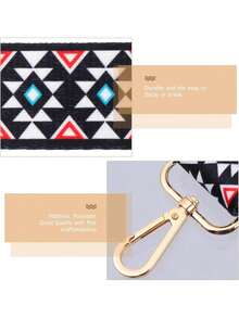 Correa De Bolsa De Estilo  De 45.28 Pulgadas Con Hebillas Metálicas Correa De Repuesto Para Bolso De Hombro Y Cruzado Accesorio Durable Para Bolsos De Lona,37337994 - Multicolor - Ver 2