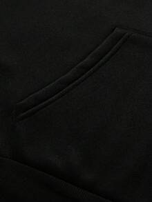 (Double Sided Printing): The Bulls Basketball  Element Printed Hoodie Has Become A Must-Have Fashion Item For Autumn And Winter. This Fabric Is Skin Friendly, Warm, Breathable, And Not Stuffy, Providing More Possibilities For Comfortable Wearing. - Black - View 5