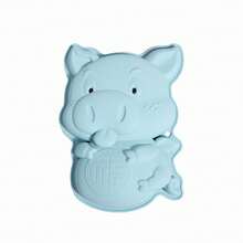 1个硅胶卡通小猪蛋糕模具，烘焙工具，蛋糕烤盘，慕斯托盘，厨房烘焙巧克力慕斯果冻蜡模具，烘焙工具 - 彩色 - 查看 14