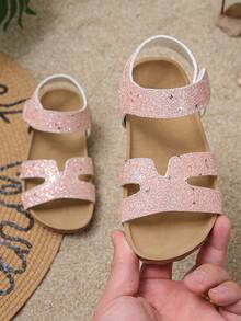 New Spring/Summer Soft Bottom Non-Slip Open Toe Flat Sandals For Children, Fashionable And Versatile - Pink - View 1