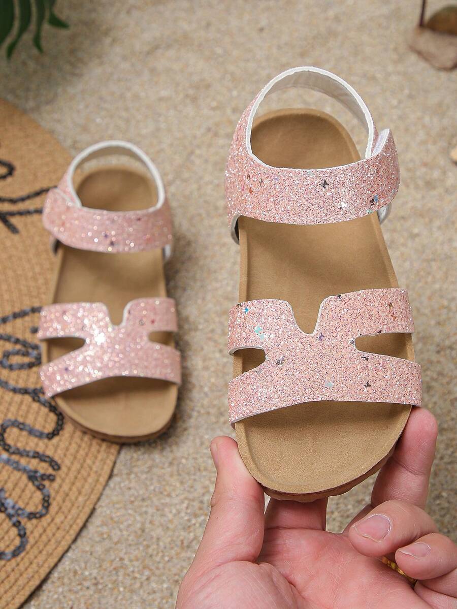 New Spring/Summer Soft Bottom Non-Slip Open Toe Flat Sandals For Children, Fashionable And Versatile - Pink - View 1