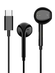Wired Headphones Compatible With IPhone Earbuds With 3.5mm Or USB Type C Plug Earphones Built-In Microphone & Volume Control Compatible With IPhone/Compatible With IPad/Android/Laptop/PC/Computer And Other 3.5mm Or USB Type C Jack Devices - Black - View 11