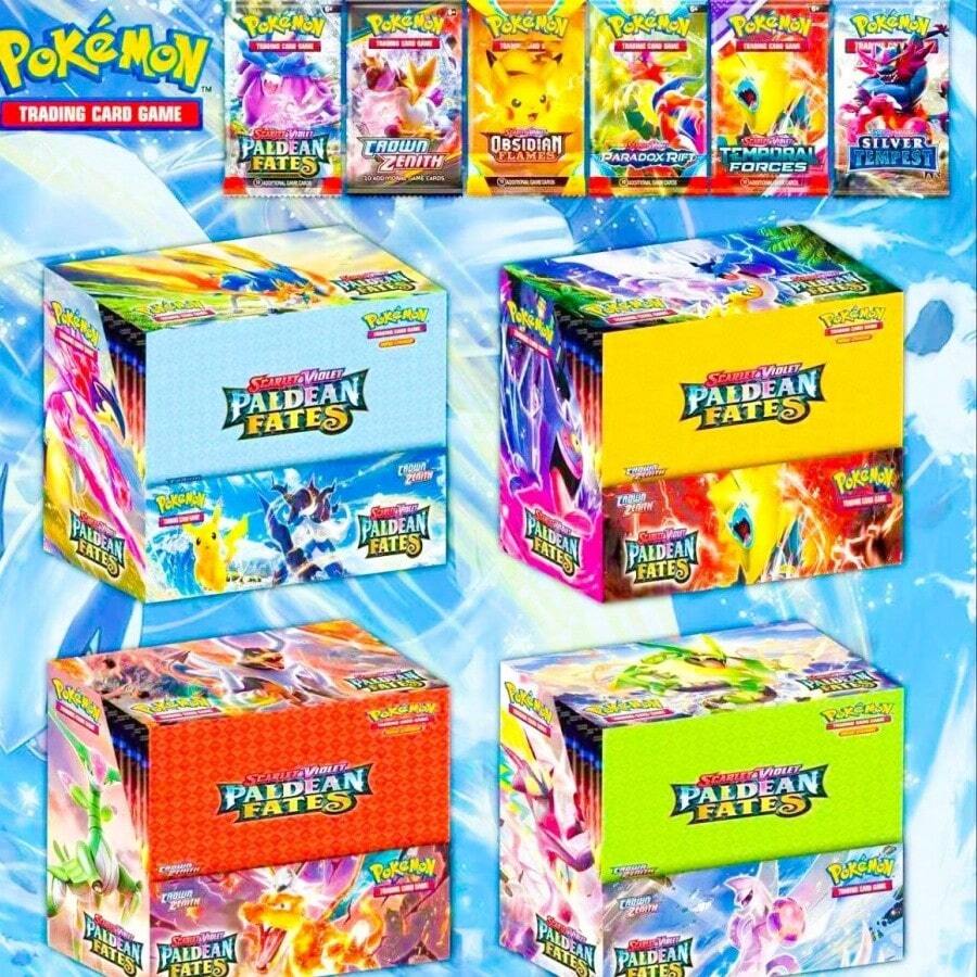 10/20张全套烈焰卡牌收藏集换式卡牌游戏套装 - 随机卡牌和口袋妖怪卡牌 | 适合儿童、收藏家和粉丝 | 游戏之夜和送礼的完美之选 - 彩色 - 查看 1