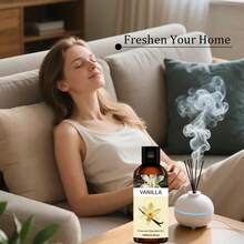 LZJV 100ml/3.4oz, 30ml/1.0oz Vanilla Essential Oil Diffuser, Vanilla Essential Oil, Massage Oil, Home Fragrance Diffuser, Home Fragrance, Face Care, Gift - Vanilla - View 7