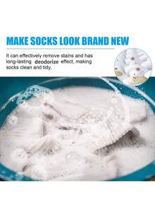Socks Cleaning Tablets: Household Cleaning, Exclusive Socks Cleaning Tablets, Odor-Resistant After Cleaning, Multi-Functional Cleaning Tablets For Washing Yellow Stains And Softening And Cleaning Socks - Multicolor - View 6