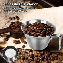 Tendencia2 Tazas Medidoras De Café Espresso Vaso Medidor Leche 100ml PlateadoCalidad premium - 1 - Ver 5