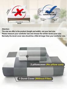 3 pièces Ensemble de literie avec motif mosaïque, en microfibre premium ultra-douce et respirante. Utilisable toute l'année, lavable en machine, résistant à la décoloration, au boulochage et au rétrécissement, sans froissage. Complète parfaitement les esthétiques minimalistes nordiques et modernes. Facile d'entretien, convient pour les lits King/Queen/Full/Twin. Parfait pour la maison, le dortoir, l'appartement, la chambre d'hôte et les cadeaux.