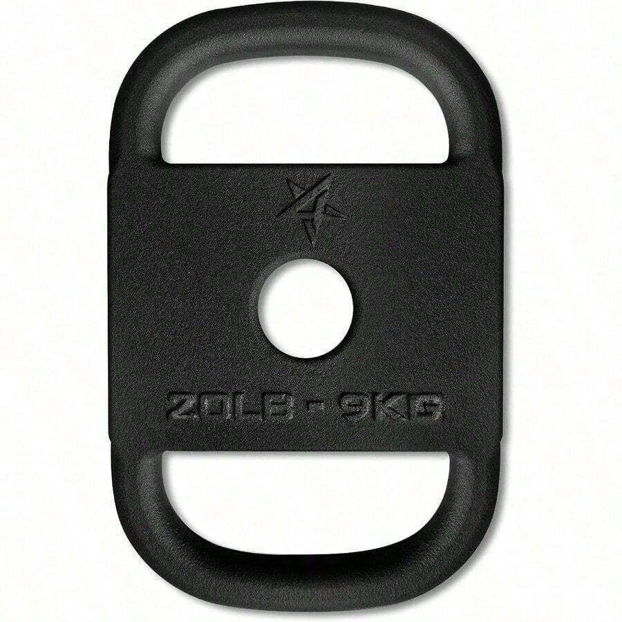 Yes4All Placa de hierro fundido placa pesada para rucking columpios sentadillas entrenamiento de fuerza entrenamiento de fitn y ejercicios en casa múltiples pesos disponibles: 10/15/20/25/30/35/45 libras - Multicolor - Ver 1