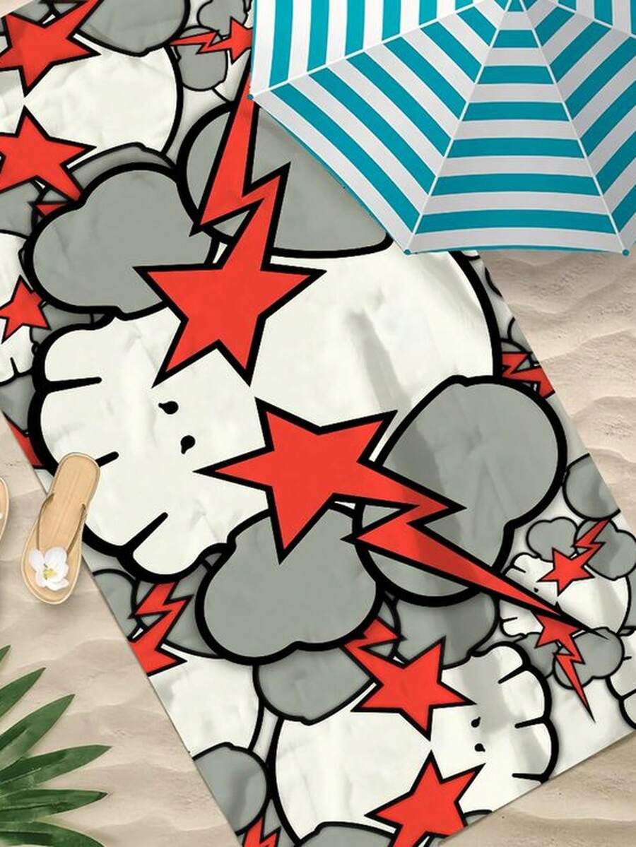 K-KaWes-W C1ARTOON Towel Beach Quick Droft Pool Towels Gift For Travel Gym S1Hower C1Amping Spor312g Beach Towel Suitable For All People, Whether WoM1en Or M1enhighquality AbS1orbent Fabric Suitable For All SeaS1ons,S1oft To The Touch But Built To LastQuick-Dryingtops Summer VaC1Ation Essential For Beach Pool Daummer H673oliday Must Have - 彩色 - 查看 1