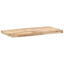Larryhot Ripiano a Parete 100x40x4 cm Legno Massello Acacia Non Trattato, Facile da assemblare, dall'estetica elegante e raffinata, pratica per riporre gli oggetti, la scelta ideale per l'organizzazione e la decorazione domestica - Castano - Visualizzare 5