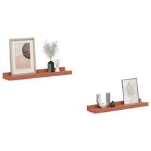 Larryhot Estante de pared 2 pcs Rojo 40 x 9 x 3 cm Madera de ingeniería, Fácil de montar, elegante y hermoso, y conveniente para almacenar artículos, es una opción ideal para el almacenamiento y la decoración del hogar. - Rojo - Ver 3