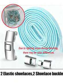 Elastic No-Tie Shoelaces, Suitable For Adult Sneakers, Easy Installation Without Screws, Shoe, Spring Summer Picks, Brides Maid Gifts, Room, Bedroom Decor, Bedroom Decor, Beach, Travel, For Men, For Women, Vacation,Women's Day,Travel Essentials,Wedding Favours,Y2k,Bedroom,Car Accessories Women,Kitchen Decor,Cute Stuff - Multicolor - View 11